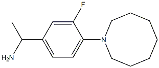 1-[4-(azocan-1-yl)-3-fluorophenyl]ethan-1-amine Struktur