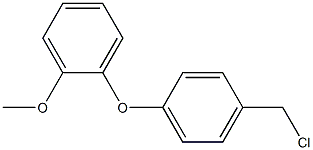 1-[4-(chloromethyl)phenoxy]-2-methoxybenzene Struktur