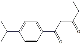 1-[4-(propan-2-yl)phenyl]pentane-1,3-dione Struktur