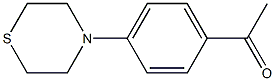 1-[4-(thiomorpholin-4-yl)phenyl]ethan-1-one Struktur