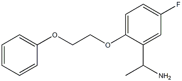 1-[5-fluoro-2-(2-phenoxyethoxy)phenyl]ethan-1-amine Struktur