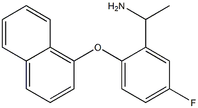 1-[5-fluoro-2-(naphthalen-1-yloxy)phenyl]ethan-1-amine Struktur