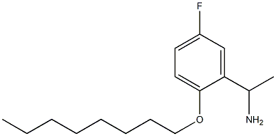 1-[5-fluoro-2-(octyloxy)phenyl]ethan-1-amine Struktur