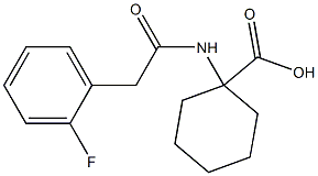 1-{[(2-fluorophenyl)acetyl]amino}cyclohexanecarboxylic acid Struktur