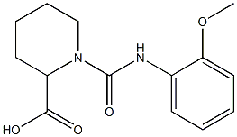 1-{[(2-methoxyphenyl)amino]carbonyl}piperidine-2-carboxylic acid Struktur