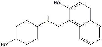 1-{[(4-hydroxycyclohexyl)amino]methyl}naphthalen-2-ol Struktur