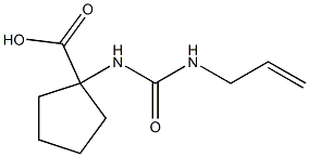 1-{[(allylamino)carbonyl]amino}cyclopentanecarboxylic acid Struktur