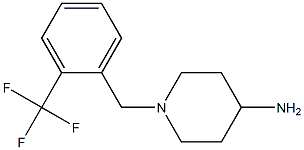 1-{[2-(trifluoromethyl)phenyl]methyl}piperidin-4-amine Struktur