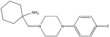 1-{[4-(4-fluorophenyl)piperazin-1-yl]methyl}cyclohexan-1-amine Struktur