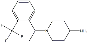 1-{1-[2-(trifluoromethyl)phenyl]ethyl}piperidin-4-amine Struktur