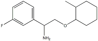 1-{1-amino-2-[(2-methylcyclohexyl)oxy]ethyl}-3-fluorobenzene Struktur