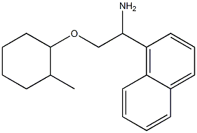 1-{1-amino-2-[(2-methylcyclohexyl)oxy]ethyl}naphthalene Struktur