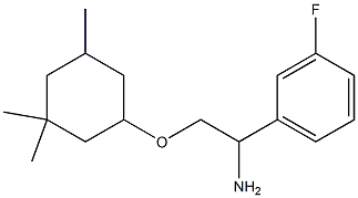 1-{1-amino-2-[(3,3,5-trimethylcyclohexyl)oxy]ethyl}-3-fluorobenzene Struktur