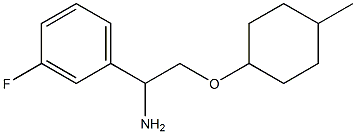 1-{1-amino-2-[(4-methylcyclohexyl)oxy]ethyl}-3-fluorobenzene Struktur