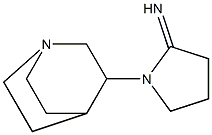 1-{1-azabicyclo[2.2.2]octan-3-yl}pyrrolidin-2-imine Struktur