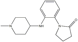 1-{2-[(1-methylpiperidin-4-yl)amino]phenyl}pyrrolidin-2-one Struktur