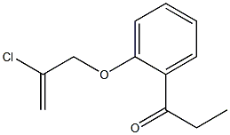 1-{2-[(2-chloroprop-2-en-1-yl)oxy]phenyl}propan-1-one Struktur