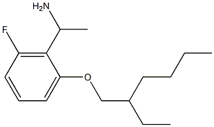 1-{2-[(2-ethylhexyl)oxy]-6-fluorophenyl}ethan-1-amine Struktur