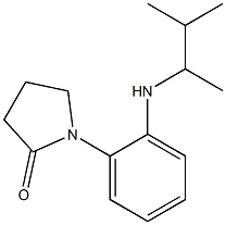 1-{2-[(3-methylbutan-2-yl)amino]phenyl}pyrrolidin-2-one Structure