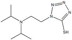 1-{2-[bis(propan-2-yl)amino]ethyl}-1H-1,2,3,4-tetrazole-5-thiol Struktur