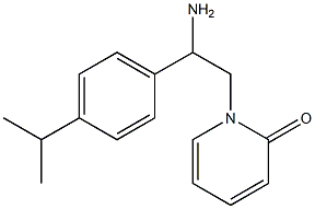 1-{2-amino-2-[4-(propan-2-yl)phenyl]ethyl}-1,2-dihydropyridin-2-one Struktur