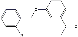 1-{3-[(2-chlorophenyl)methoxy]phenyl}ethan-1-one Struktur