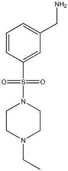 1-{3-[(4-ethylpiperazin-1-yl)sulfonyl]phenyl}methanamine Struktur