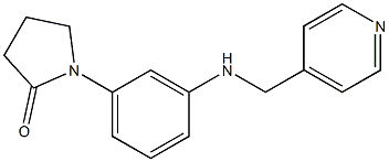 1-{3-[(pyridin-4-ylmethyl)amino]phenyl}pyrrolidin-2-one Struktur