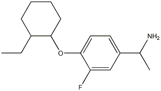 1-{4-[(2-ethylcyclohexyl)oxy]-3-fluorophenyl}ethan-1-amine Struktur