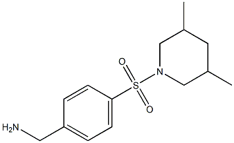 1-{4-[(3,5-dimethylpiperidin-1-yl)sulfonyl]phenyl}methanamine Struktur