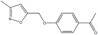 1-{4-[(3-methyl-1,2-oxazol-5-yl)methoxy]phenyl}ethan-1-one Struktur