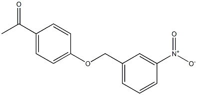 1-{4-[(3-nitrobenzyl)oxy]phenyl}ethanone Struktur