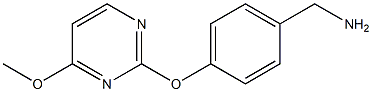 1-{4-[(4-methoxypyrimidin-2-yl)oxy]phenyl}methanamine Struktur