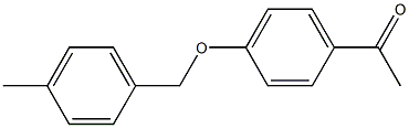 1-{4-[(4-methylphenyl)methoxy]phenyl}ethan-1-one Struktur