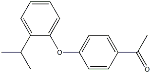 1-{4-[2-(propan-2-yl)phenoxy]phenyl}ethan-1-one Struktur