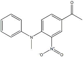 1-{4-[methyl(phenyl)amino]-3-nitrophenyl}ethan-1-one Struktur