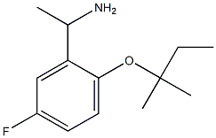 1-{5-fluoro-2-[(2-methylbutan-2-yl)oxy]phenyl}ethan-1-amine Struktur