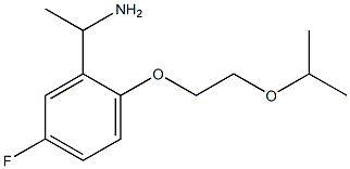 1-{5-fluoro-2-[2-(propan-2-yloxy)ethoxy]phenyl}ethan-1-amine Struktur