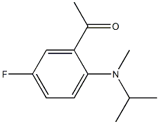 1-{5-fluoro-2-[methyl(propan-2-yl)amino]phenyl}ethan-1-one Struktur