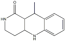 10-methyl-1H,2H,3H,4H,4aH,5H,10H,10aH-benzo[b]1,6-naphthyridin-1-one Struktur