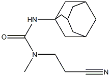 1-adamantan-1-yl-3-(2-cyanoethyl)-3-methylurea Struktur