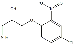 1-amino-3-(4-chloro-2-nitrophenoxy)propan-2-ol Struktur