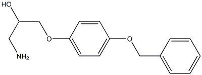 1-amino-3-[4-(benzyloxy)phenoxy]propan-2-ol Struktur