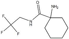 1-amino-N-(2,2,2-trifluoroethyl)cyclohexanecarboxamide Struktur