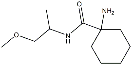 1-amino-N-(2-methoxy-1-methylethyl)cyclohexanecarboxamide Struktur