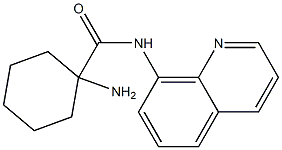 1-amino-N-quinolin-8-ylcyclohexanecarboxamide Struktur