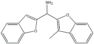 1-benzofuran-2-yl(3-methyl-1-benzofuran-2-yl)methanamine Struktur