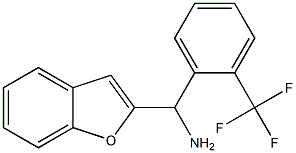 1-benzofuran-2-yl[2-(trifluoromethyl)phenyl]methanamine Struktur