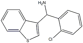 1-benzothiophen-3-yl(2-chlorophenyl)methanamine Struktur