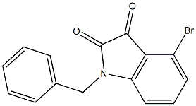 1-benzyl-4-bromo-2,3-dihydro-1H-indole-2,3-dione Struktur